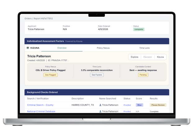 3rd Degree Screening compliance dashboard
